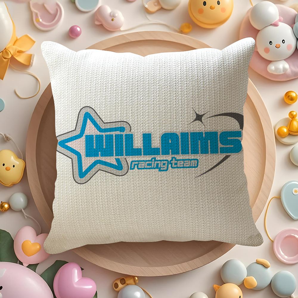 W-Williams Racing Наволочка Натуральный Лен Органическая Ткань Двусторонняя Печать Диван Домашний Декор Подарок Наволочка