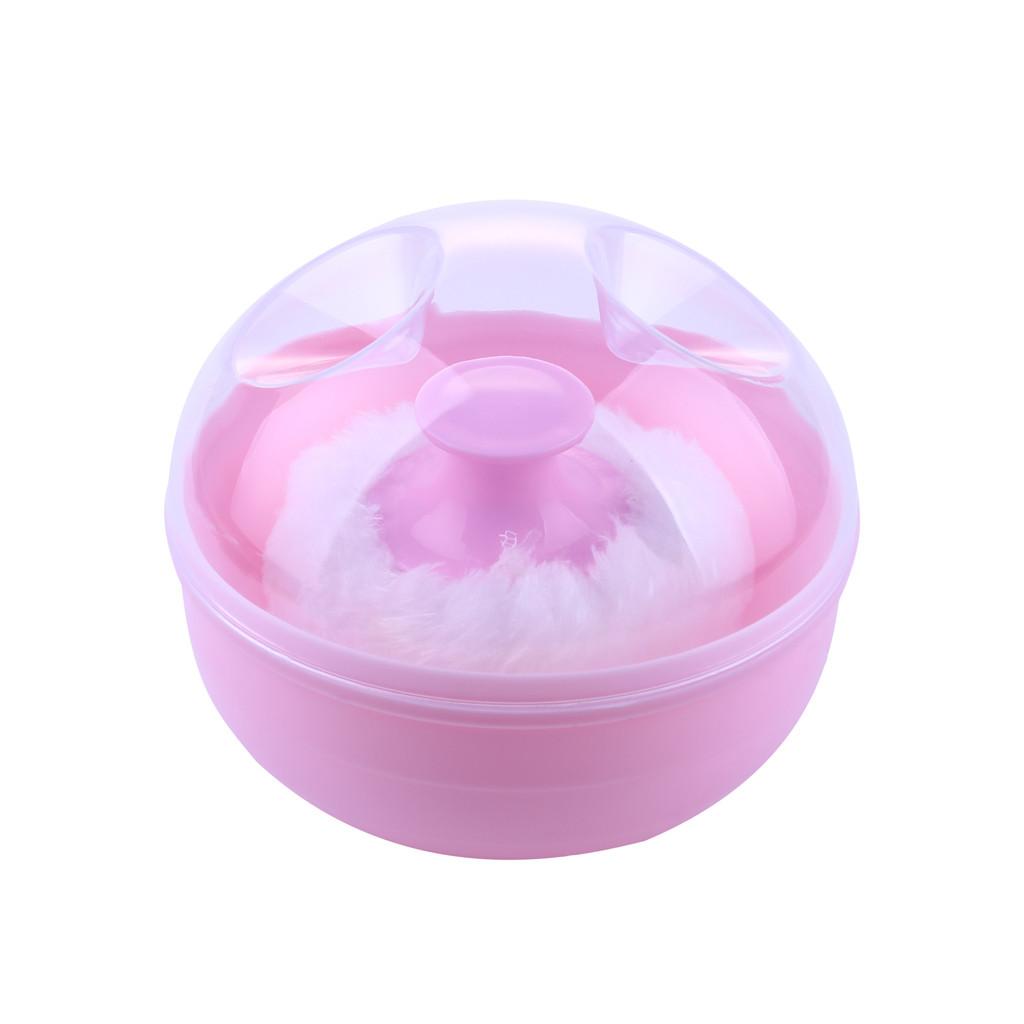  Baby Puff With Box Winceyette Puff No Hair Removal Body Powder Box Container