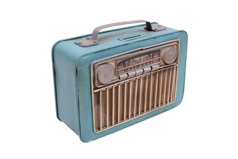 Dekoratif Metal Radyo Kumbaralı