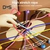 Kids Bear Rope Untangling Game Logic Thinking Focus Training Rope Board Game Parent-children Interactive Educational Colorful Elastic Rope Unhitching