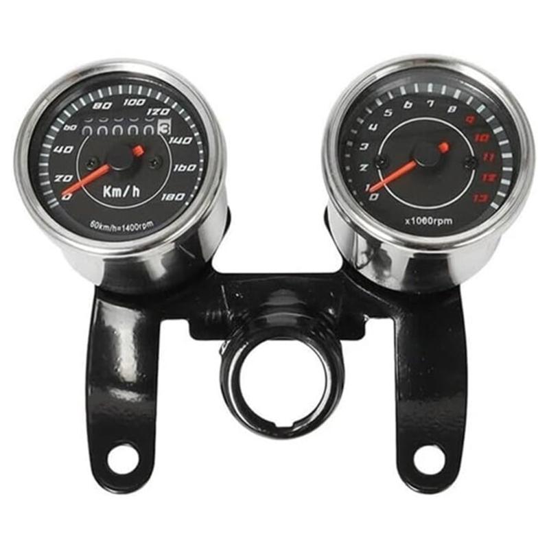 Спидометр мотоцикла с одометром и светодиодной подсветкой для точного измерения. Тахометр и одометр 2 в 1.