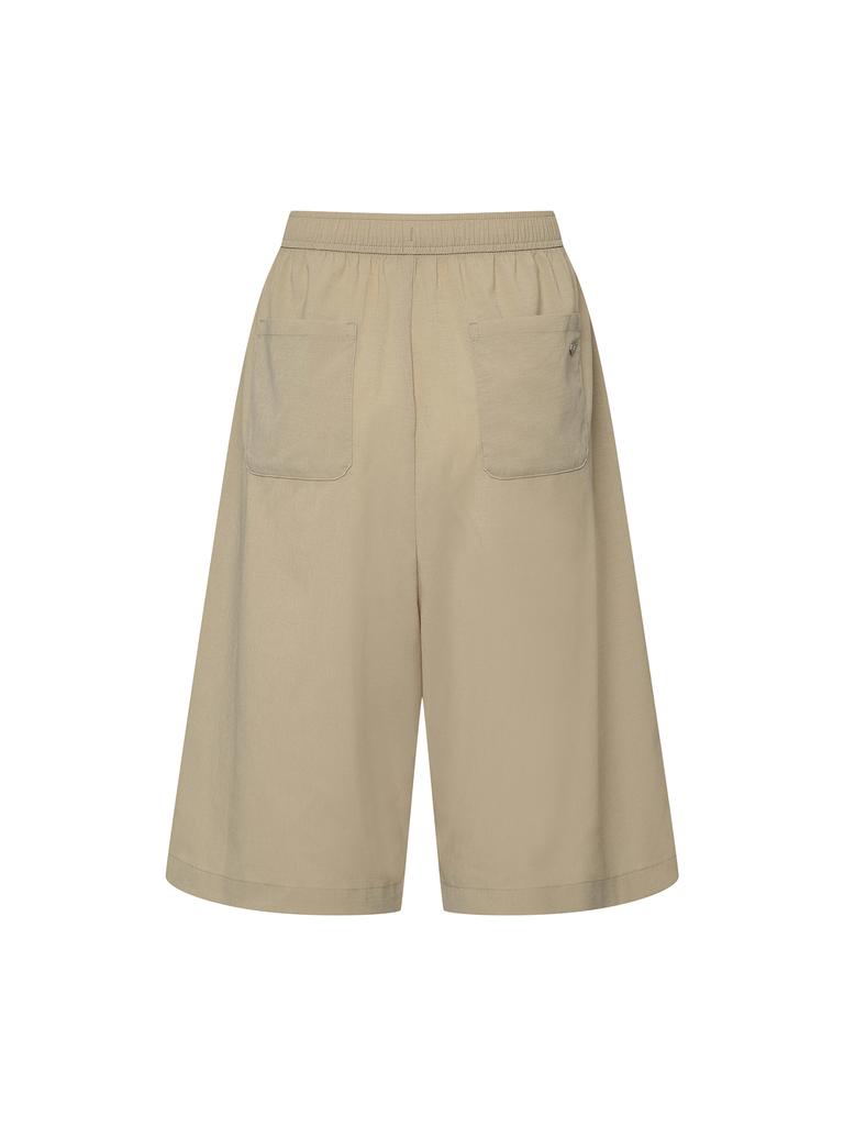 K2 Signature New Flowy Bermuda Pants W_Y.Beige