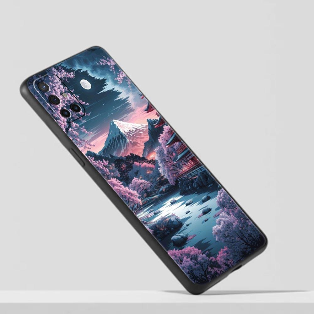 Розовый горный закат Чехол для телефона для Oneplus 13R 13 12R 11 10T 10R Nord N100 N200 N10 10 9 9R 9RT CE 3 2 Z Pro 5G Мягкая ТПУ обложка