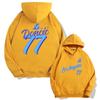 Mens Oversized Drop Shoulder Hoodie With NBA Dallas Mavericks Luka Doni 77 Print Cotton Long Sleeve Sweatshirt Fall