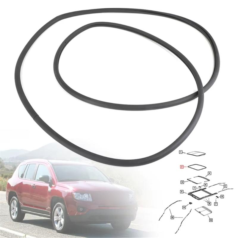 Replacement Sunroof Weather Rubber Seal Strips Gasket Wind Noise Reduction For 05183172AC 5183172AA 5183172AB AP372047