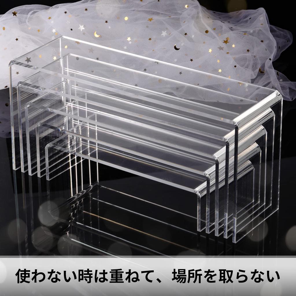 Подставка для демонстрации сцены из акрила Annhua, набор из 5 штук, подставка для демонстрации Хинаты из акрила, подставка для демонстрации лестницы из акрила, подставка для демонстрации фигур из акрила, подставка для подъема 4 мм