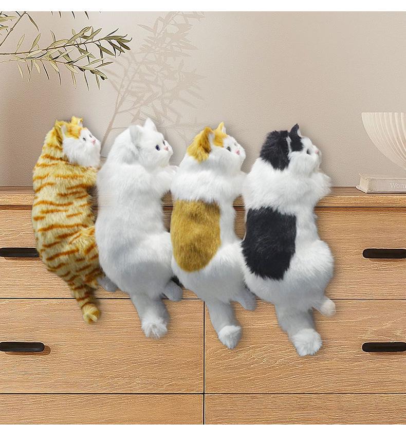 Реалистичное подвесное украшение в виде кошки для украшения дома