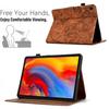 Для Lenovo Tab M10 Plus (3-е поколение) Чехол Цветок Птица Тисненый Держатель для Карт Кожаный Чехол для Планшета