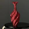 3D Printed Flower Vase, Silk-Like Elegant Vase, Twisted Minimalist Flower Arrangement Holders, Nordic Style Coffee Table & Shelf Office Decor