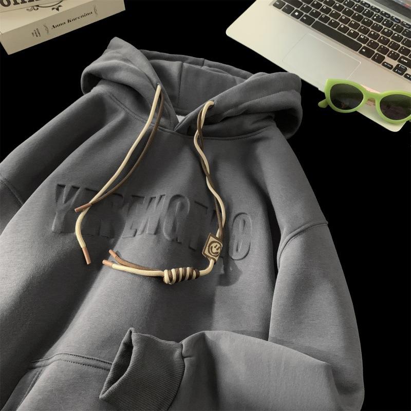 Unisex Casual Hoodie Long Sleeve Loose Sweatshirt Men Women Daily Wear Pullover Hooded Top