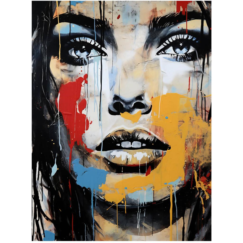 Kolorowe Oblicze Kolorowe Oblicze, 40X50 Cm, Rama Aluminiowa Czarna, Papier Matowy 230 Gsm