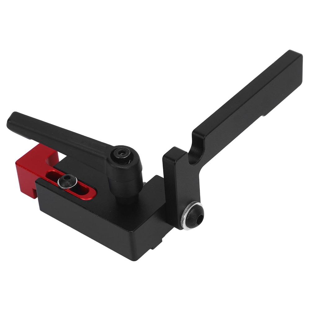 Aluminum Alloy T Track Flip Stop Sliding Connector Aluminum Track Stop For Woodworking