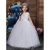 Girls Princess Dress Lace Long Gown Wedding Party Teens 120-170cm