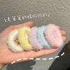 Autumn and Winter Sweet Hair Accessories Plush Candy Color Soft Sticky Hair Rope Girl's Leather Band Headband
