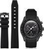 Jumpsunfun 20мм Ремешок для часов для Omega и силиконовый ремешок со быстросъемным механизмом, сменный, черный X, Swatch, Speedmaster, MoonSwatch, инструмент,
