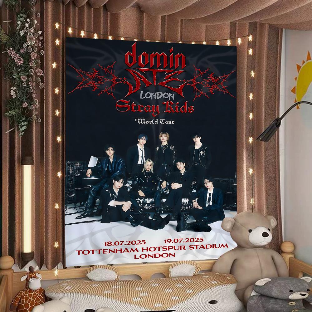 Stray Kids Kpop Подвесной Богемный Гобелен Богемные Настенные Гобелены Мандала Кавайная Декор Комнаты