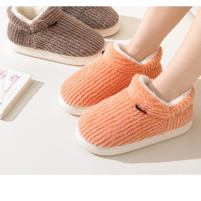 Новая сумка и шерстяные хлопковые тапочки для женщин на осень и зиму, толстая подошва, теплые и нескользящие, для домашнего использования, подходят для ношения на открытом воздухе