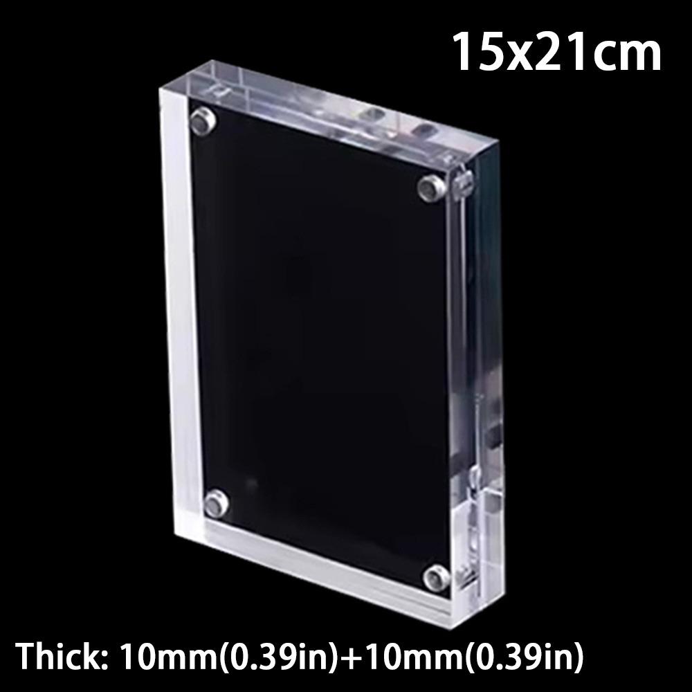 Magnetic Poster Display Stand Acrylic Fridge Magnets Photo Frame  for Room Desk Home Decoration