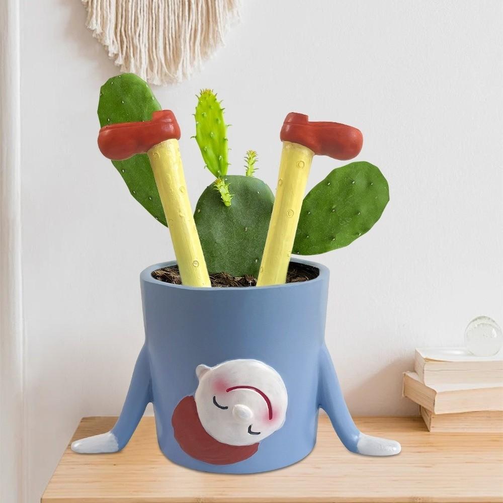 Мультяшный контейнер для суккулентов из смолы, перевернутый горшок для комнатных растений, перевернутый цветочный горшок, декор для офиса