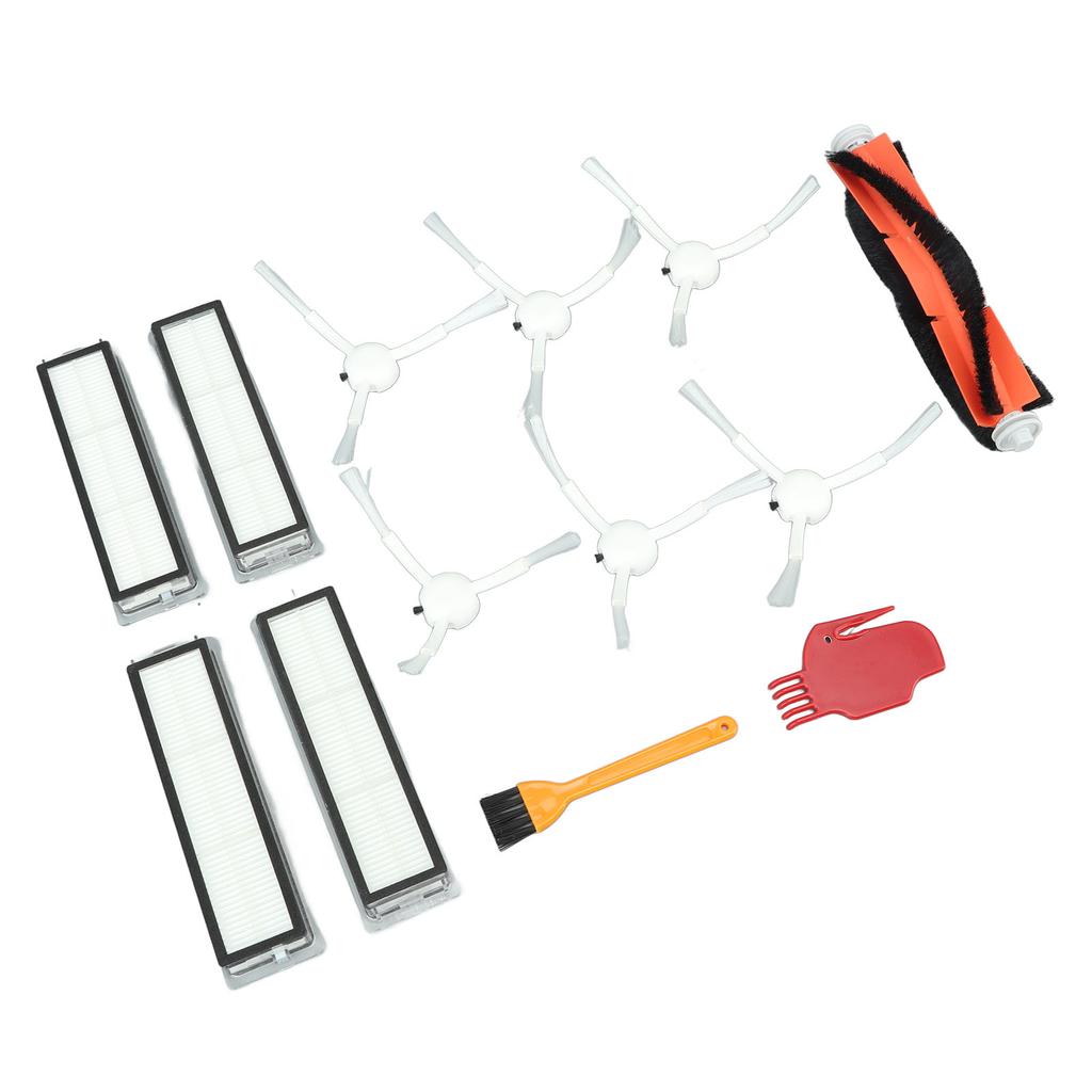 Accessories Kit for Dreame D9 L10 Pro Vacuum Cleaner Include 1 Main Brush 6 Side Brush 4 Filters 4