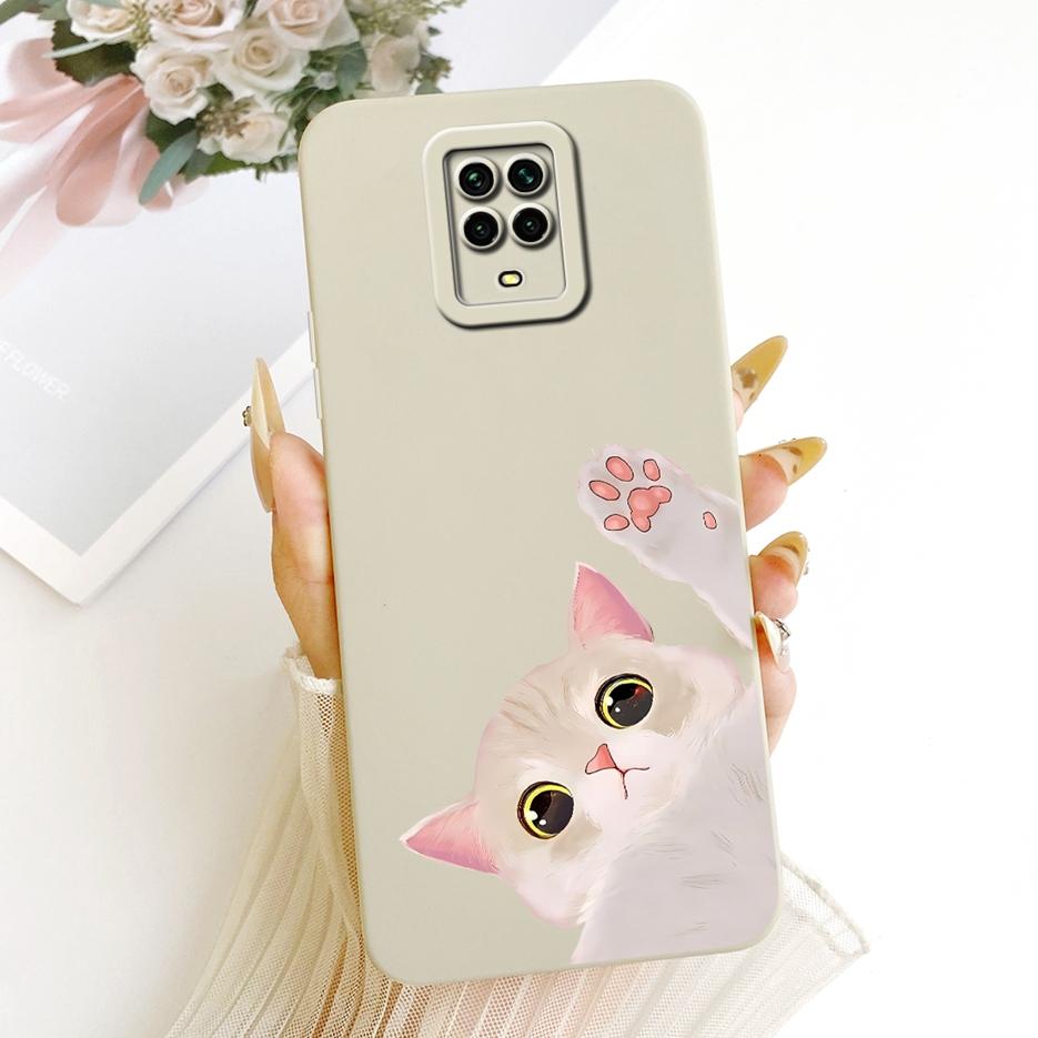 Чехол для Xiaomi Redmi Note 9 Pro Max Note 9S Милый Кот Мультяшная Крышка Ударопрочный Чехол для Телефона Для Redmi Note 9 Pro Note9 S Мягкие Сумки