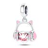 Новый Медно-Розовый Котёнок Гурман Пицца-Конус Шарм-Бусины Подходит Для Браслета Panoriginal Изысканные Diy Украшения Подарок