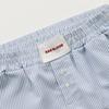 High Waist Embroidered Striped Loose Casual Shorts Women's 100% Cotton Fashion Korean Style Straight Leg Pants Single Wear Summer Shorts