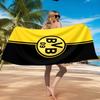 Пляжное полотенце из микрофибры с принтом дизайна футбольного мяча BVB, мягкое и впитывающее, быстросохнущее, идеально подходит для летних путешествий, незаменимо для пляжа, бассейна