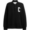 FW25 Casual Long Sleeve Knitted Polo Sweater Men Tops CCQ12-BLK