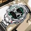 Men's Watches 30m Waterproof Sports Military Dual Display Watches Male Quartz LED Digital Watches for Men Reloj
