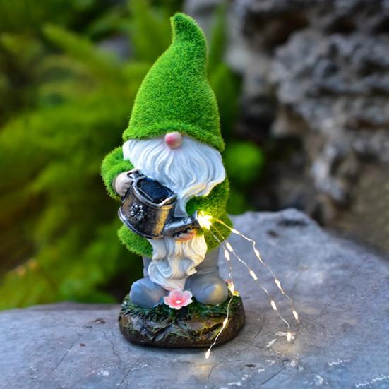 Солнечный светодиодный орнамент в виде гнома, безликий пожилой человек, автоматическое включение/выключение, водонепроницаемый сад, двор, волшебная тропа