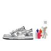 Кроссовки Dunk Silver Bloom Устойчивые к истиранию Дышащие Низкие Скейтбордические Унисекс Серый Белый DD1391-100(Команда773-)