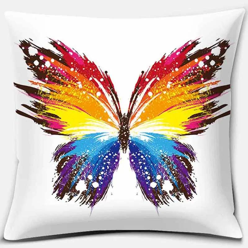 Радужный Принт Квадратная Наволочка Украшения Дома Чехол Для Дивана Автомобиля