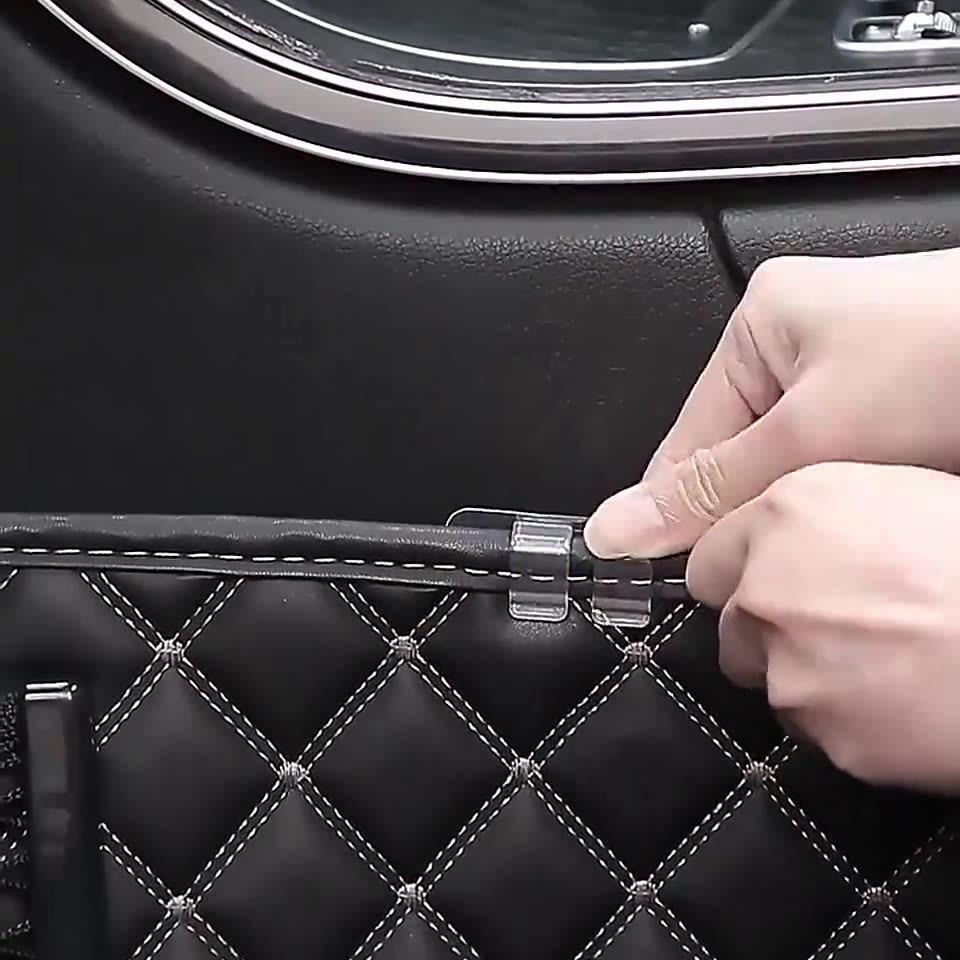 Нескользящие автомобильные зажимы для ковриков без перфорации – невидимые, не оставляющие следов, съемные фиксирующие наклейки