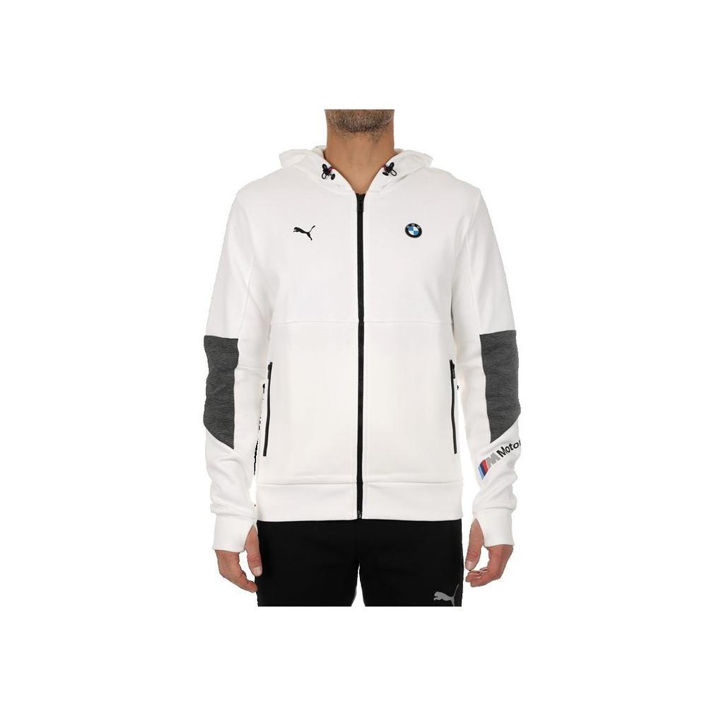 Puma X BMW Collaboration Sports Zip-Up Hoodie Men Jackets White 598001-02