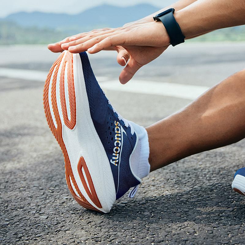 SAUCONY RIDE Yutuo 17 Низкие Беговые Кроссовки Мужские Сине-Белые S20924-136