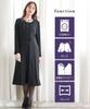 Lace Long Stretch Dress Sizes [Nissen] [Mourning/Formal Wear] Washable, Wrinkle-Resistant, Ensemble-Style (Plus Available)