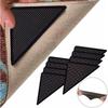 4/8/12Pcs Anti-skid Rubber Mat Triangle for Rug, Reusable Washable Grippers Rug Gripper, Non Slip Carpets Corners Pad