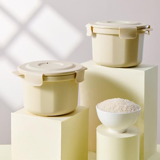 Микроволновая рисоварка, не содержит BPA, безопасная пароварка, контейнер для ланча, вместимость 2-2,5 чашки, контейнер для здорового приготовления пищи