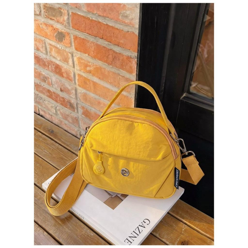 Shoulder Crossbody Handbag Women Nylon Multi Compartment Daily Commute