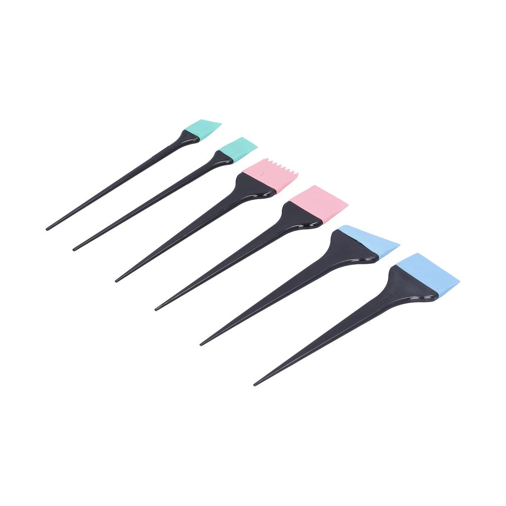 6 шт., силиконовая кисть для краски для волос, домашняя парикмахерская, набор кистей для окраски волос