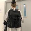 Tooling Style Backpack Women'S Simple Trend Large-Capacity Computer Travel Backpack Male College Student Hong Kong Style Schoolbag