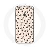 Coque Pour Huawei P8 Lite 2017 Fond De Texture Abstraite Coeurs Noirs