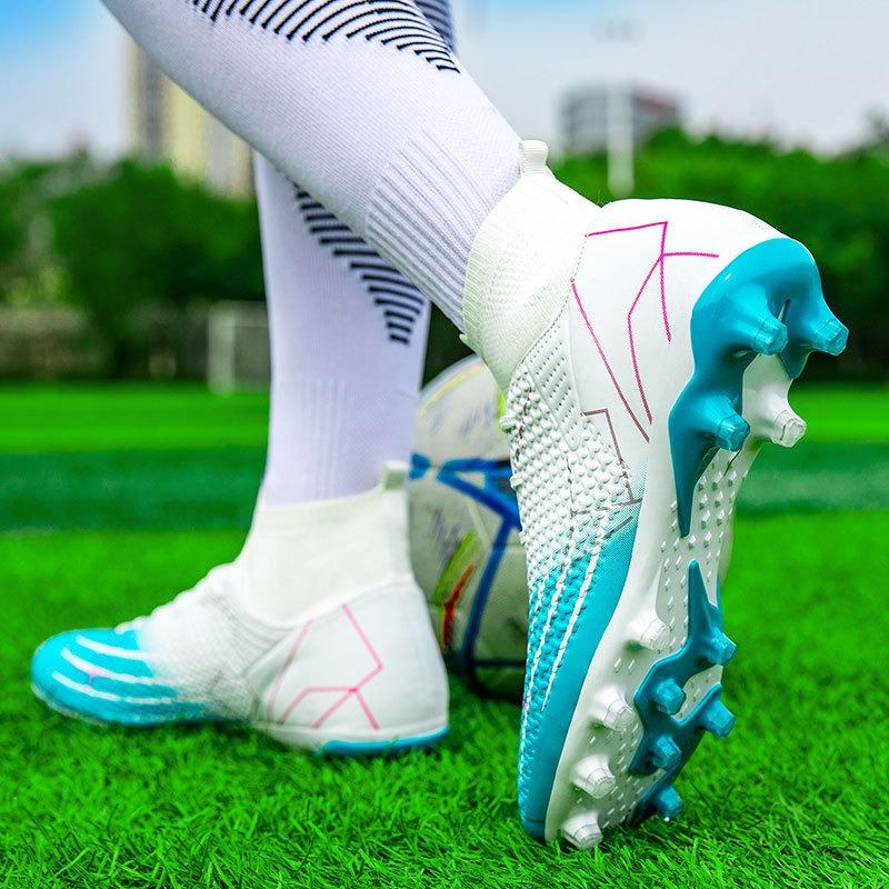 Зарубежные высокие дышащие футбольные бутсы Профессиональные игровые бутсы Футзальные футбольные бутсы