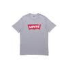 Levis Letter Logo Loose Fit Crew Neck T-Shirt Men Tops Gray 17783-0138