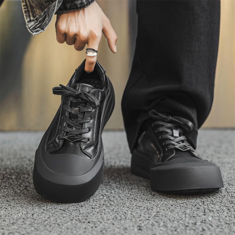 Пара кроссовок для спорта и отдыха, универсальные мужские и женские туфли в студенческом стиле, небольшие кожаные туфли для езды на работу, чтобы сменить обувь для кроссовок 66643-J