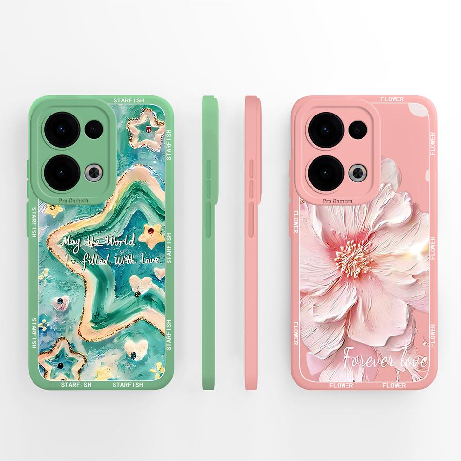 Чехол для телефона Oppo Reno 13 Pro Милый Кот Панда Мягкий Жидкий Силикон Полное Покрытие Противоударный Задняя Крышка Телефона Для Oppo Reno13 5G