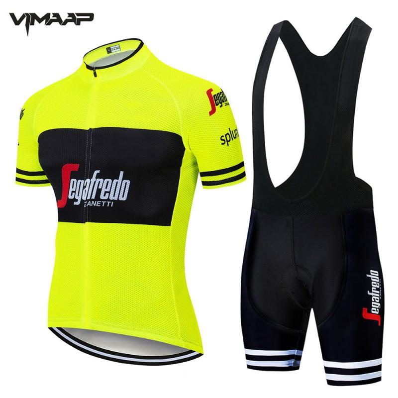 Mens Cycling Jersey Set Short Sleeve Breathable Mesh Bike Riding Top Road