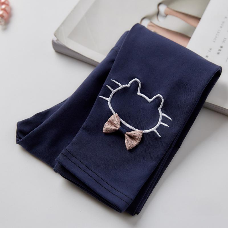 Леггинсы для девочек Детские тонкие укороченные брюки с рисунком Верхняя одежда для малышей