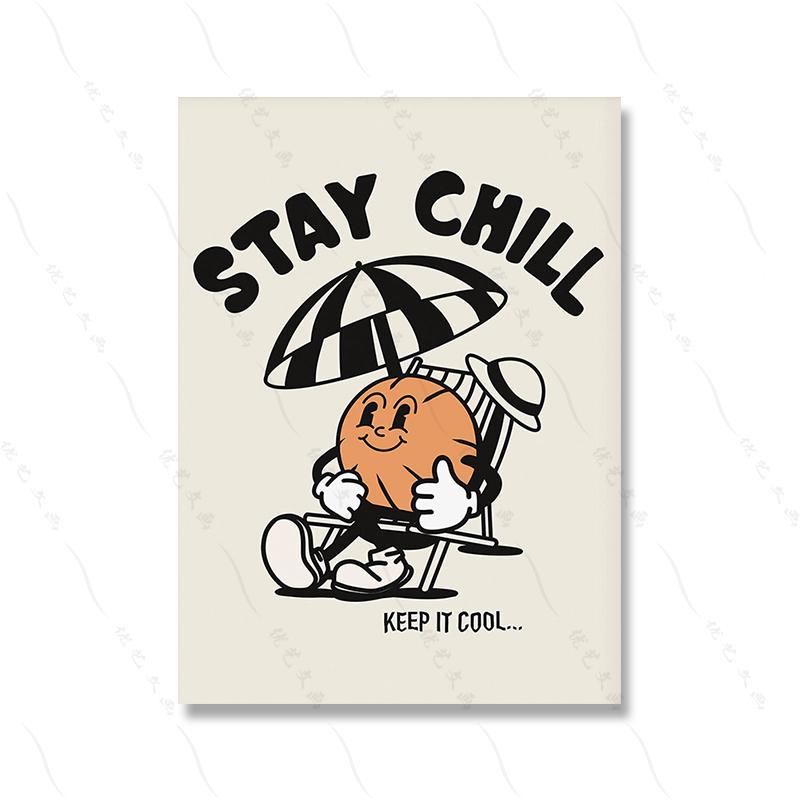 Retro Cartoon Quote Poster Print Funny Trendy Wall Art Cavnas Painting Nursery Modern Abtract Kids Room Home Decor